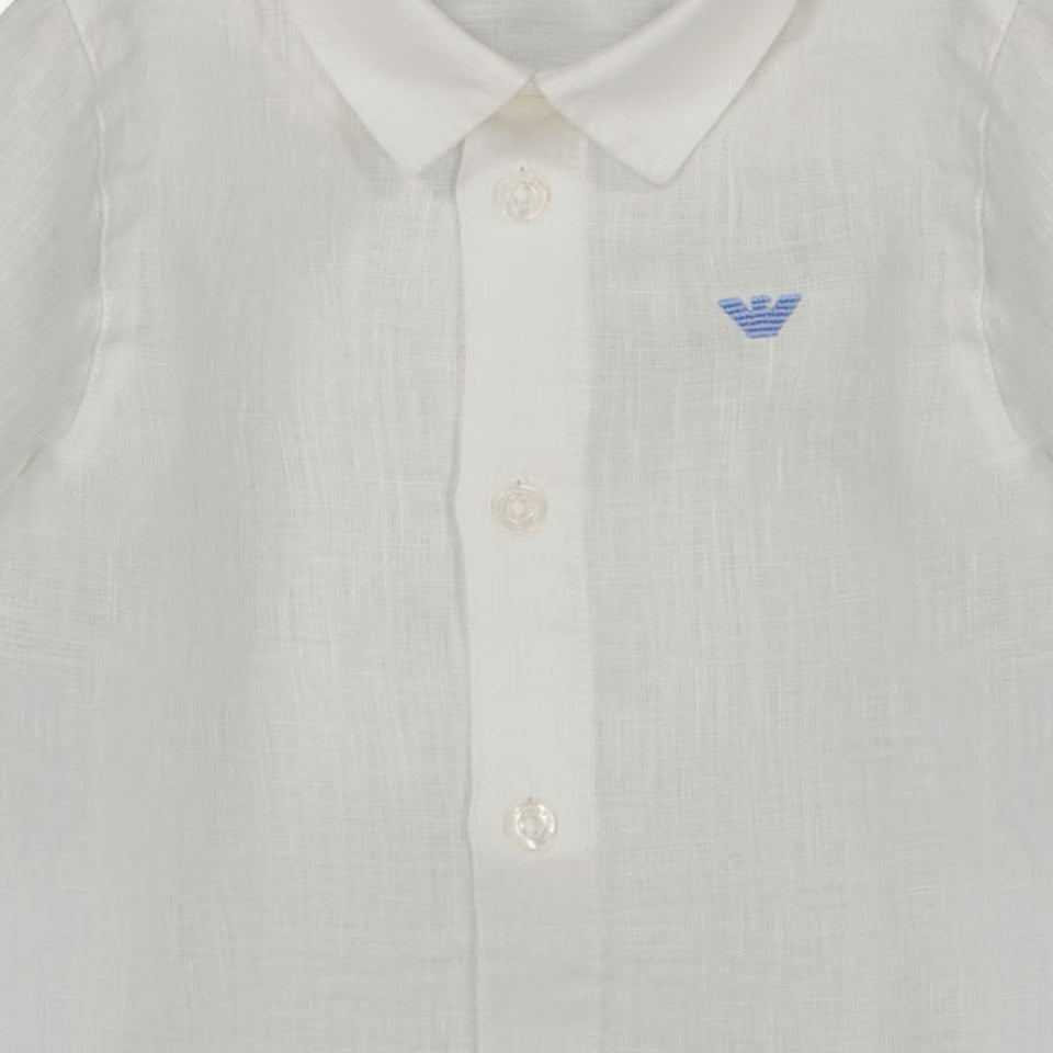 Armani Baby Boys Blouse In White