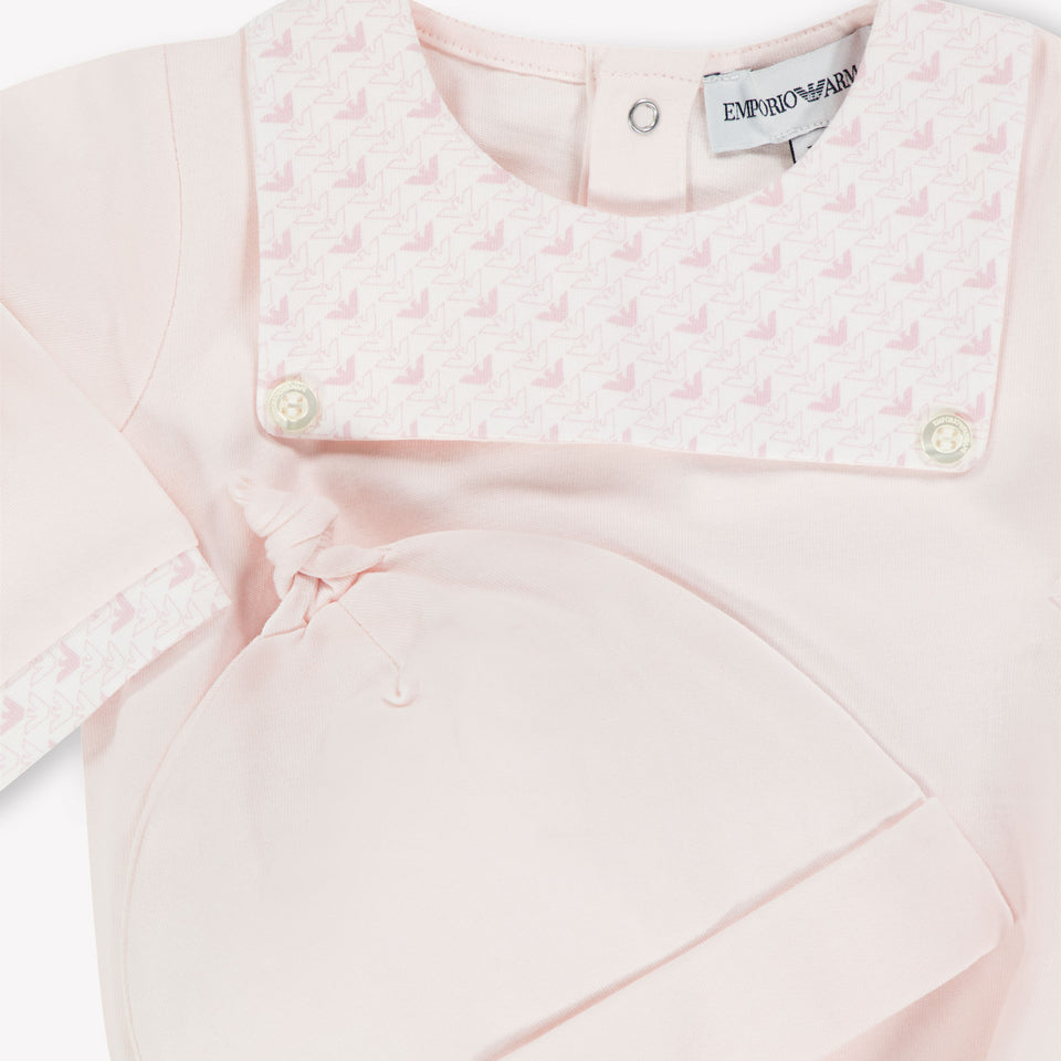 Armani Baby Girls Playsuit  Light Pink