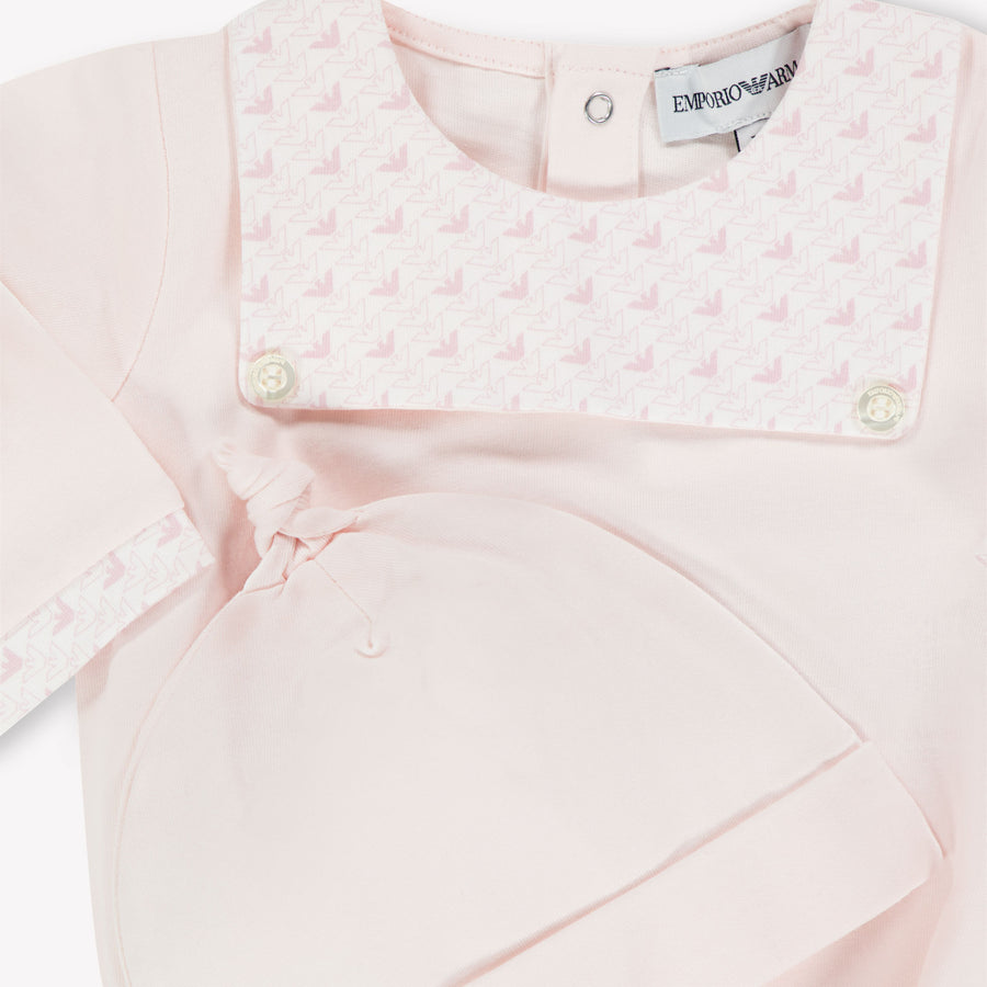 Armani Baby Girls Playsuit  Light Pink