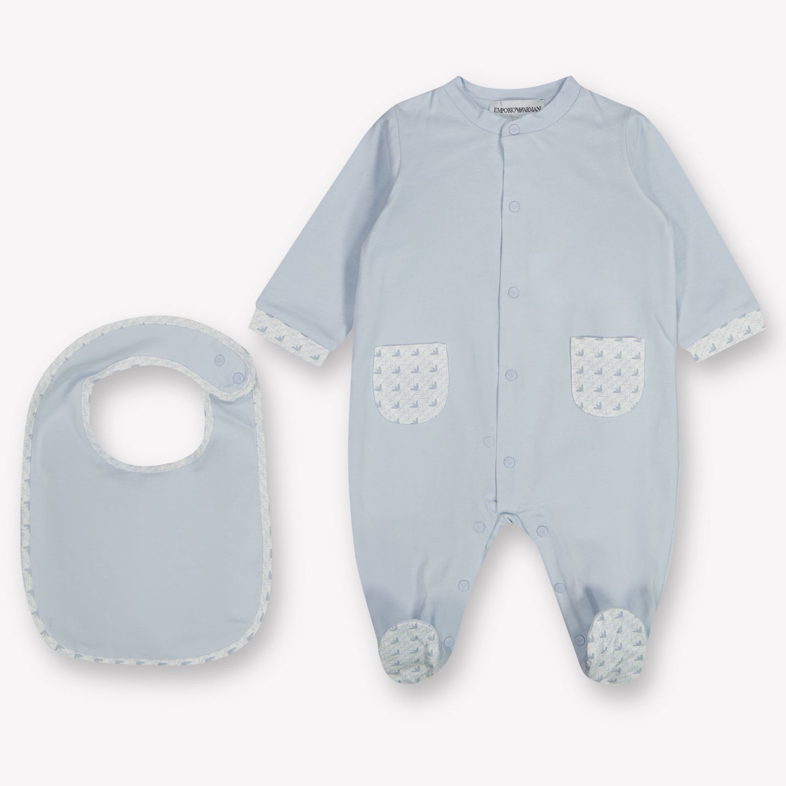 Armani Baby Girls Playsuit  Light Blue