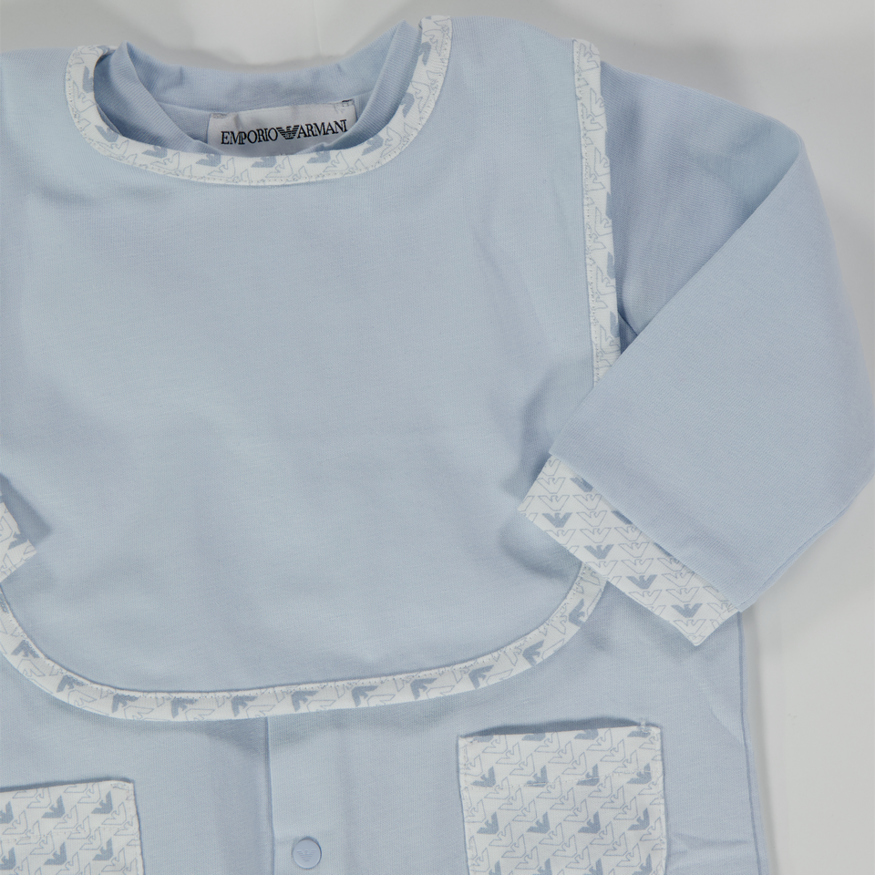 Armani Baby Girls Playsuit  Light Blue