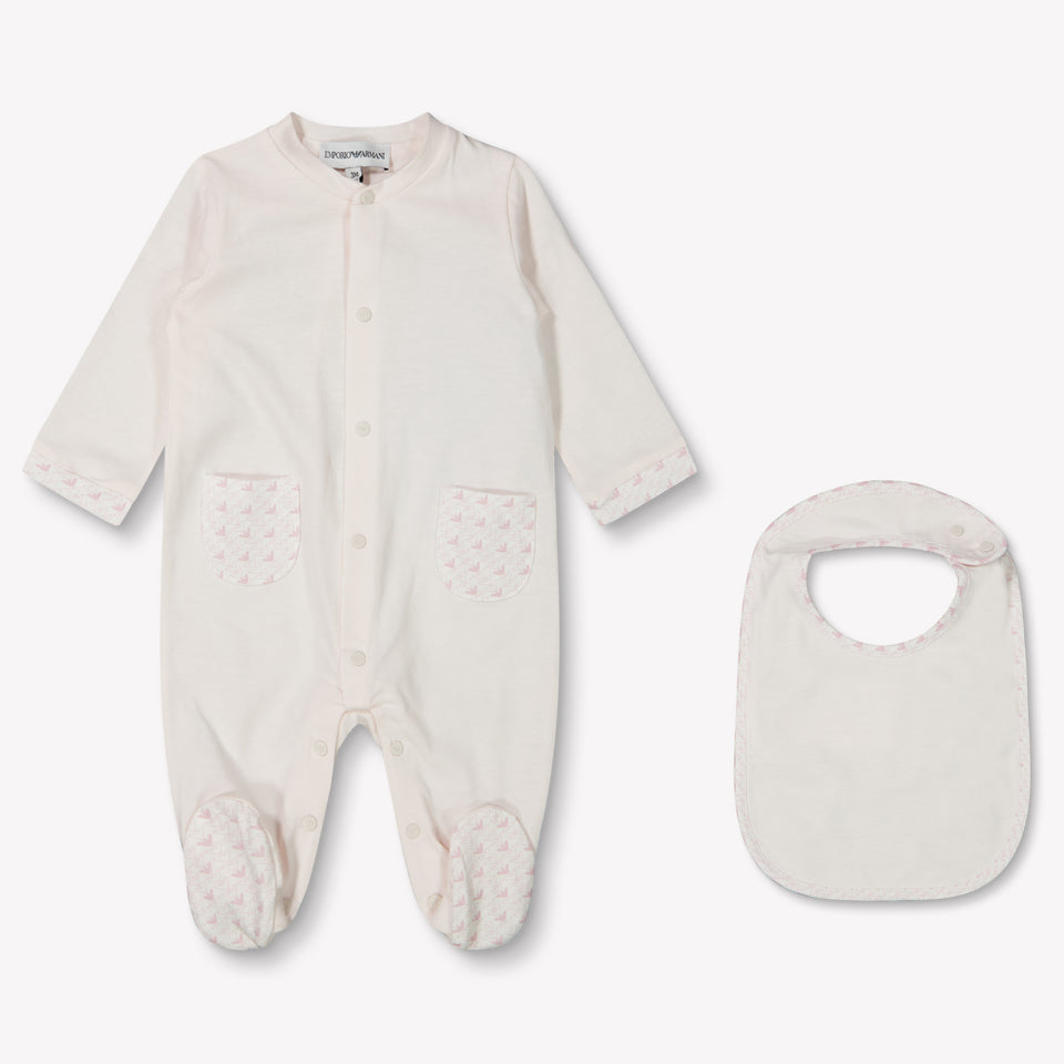 Armani Baby Girls Playsuit  Light Pink