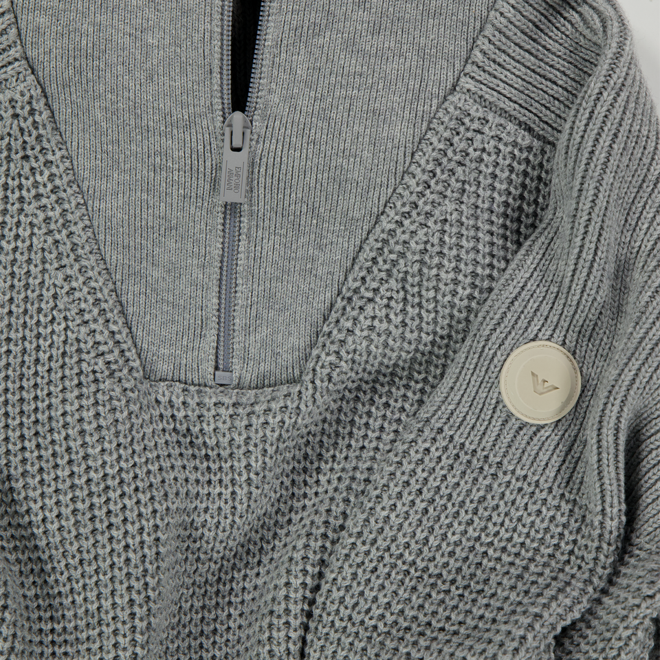 Armani Kids Boys Sweater  Gray