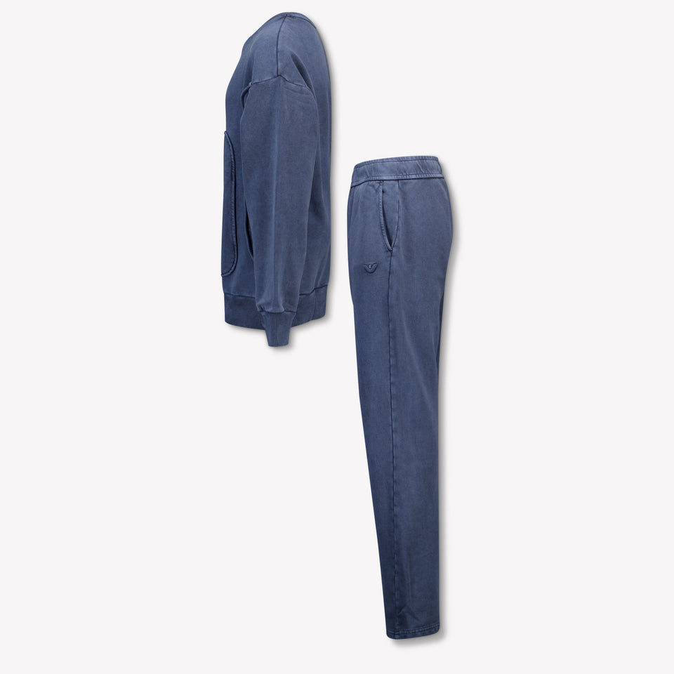 Armani Kinder Jongens Joggingpak In Blauw