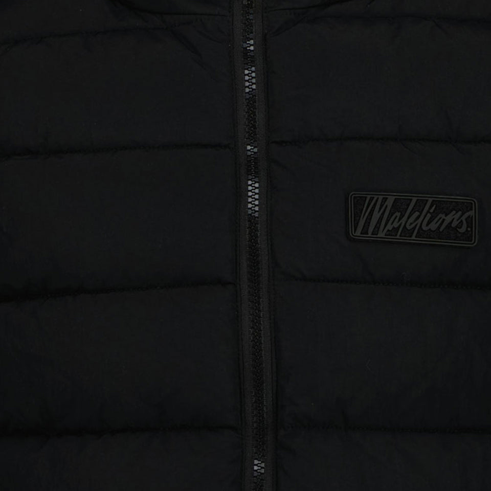 Malelions Kinder Jongens Bodywarmer In Zwart