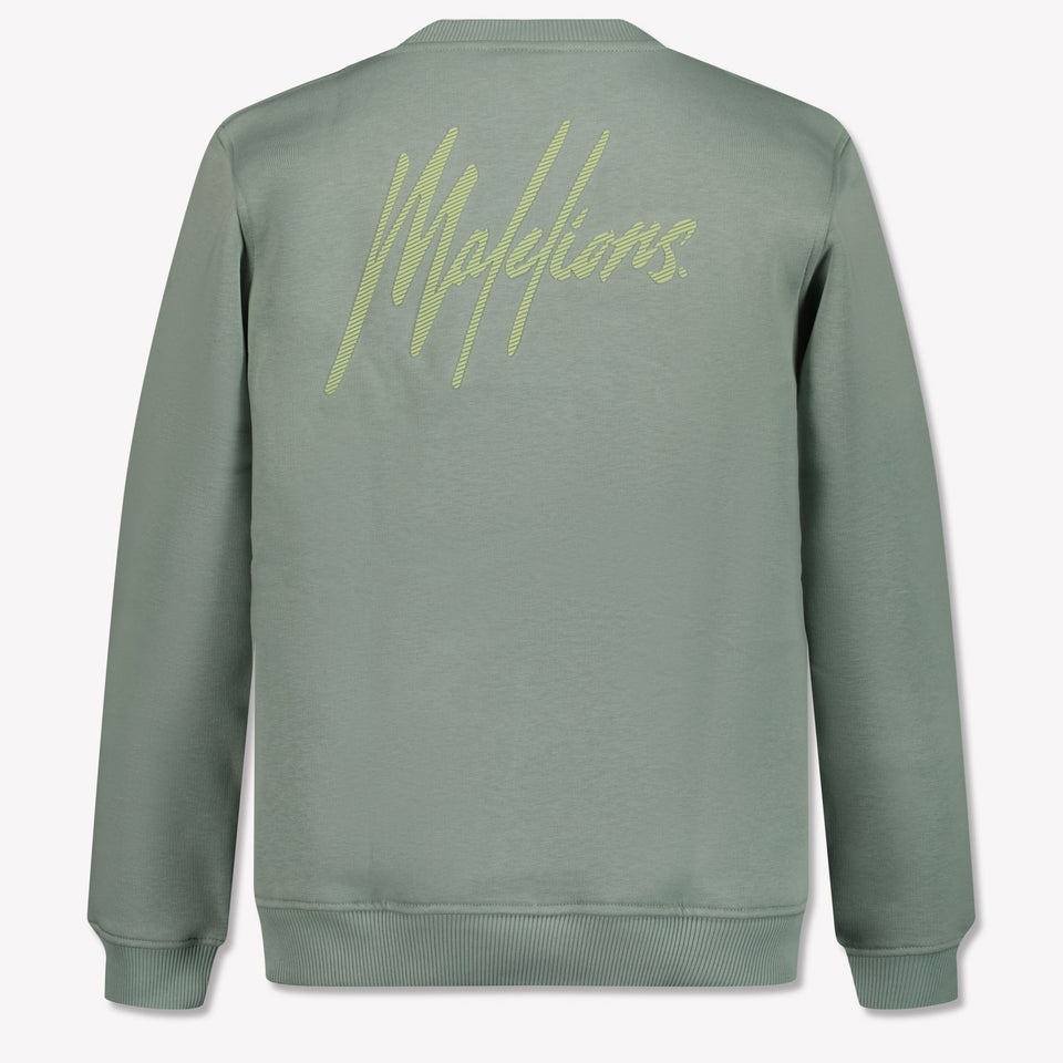 Malelions Kids Boys Sweater in Light Green