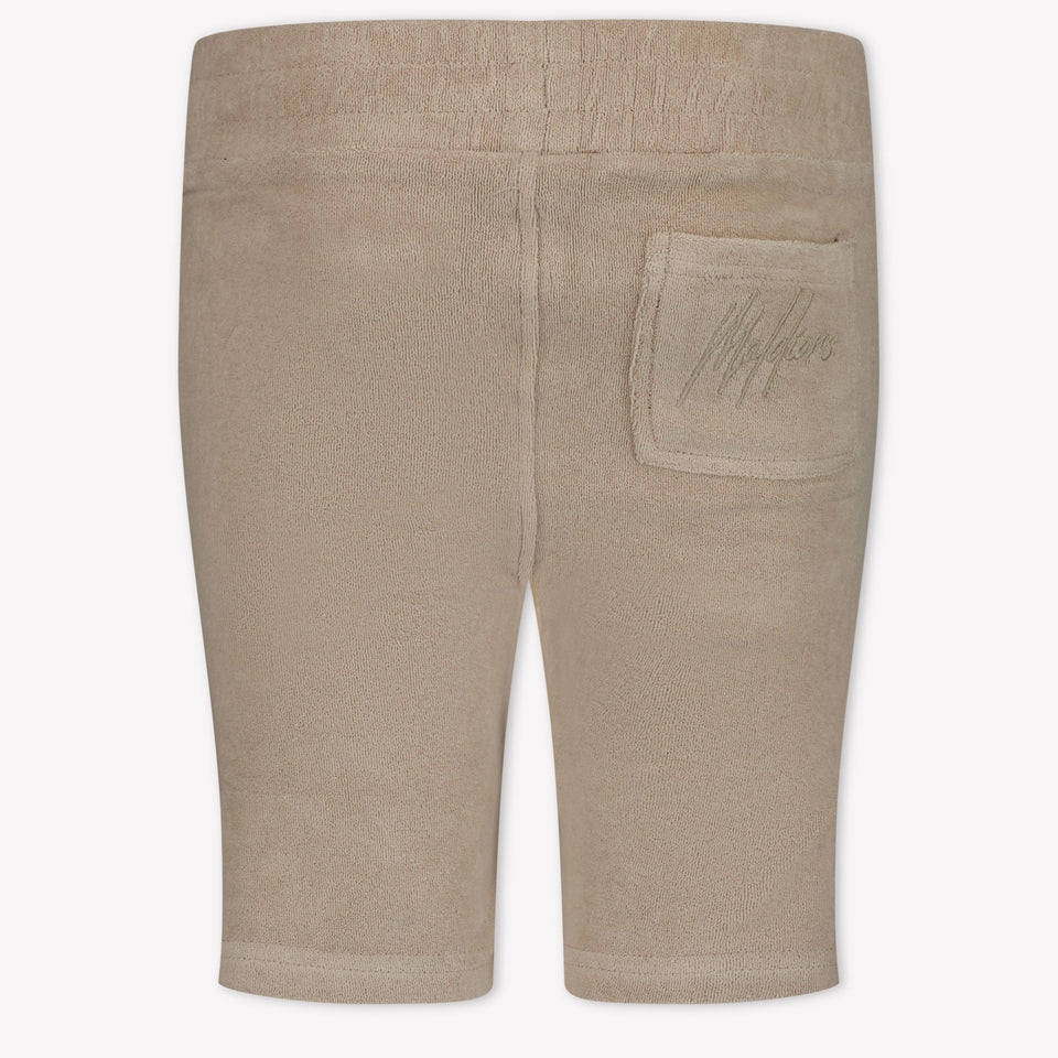 Malelions Kinder Jongens Shorts In Taupe