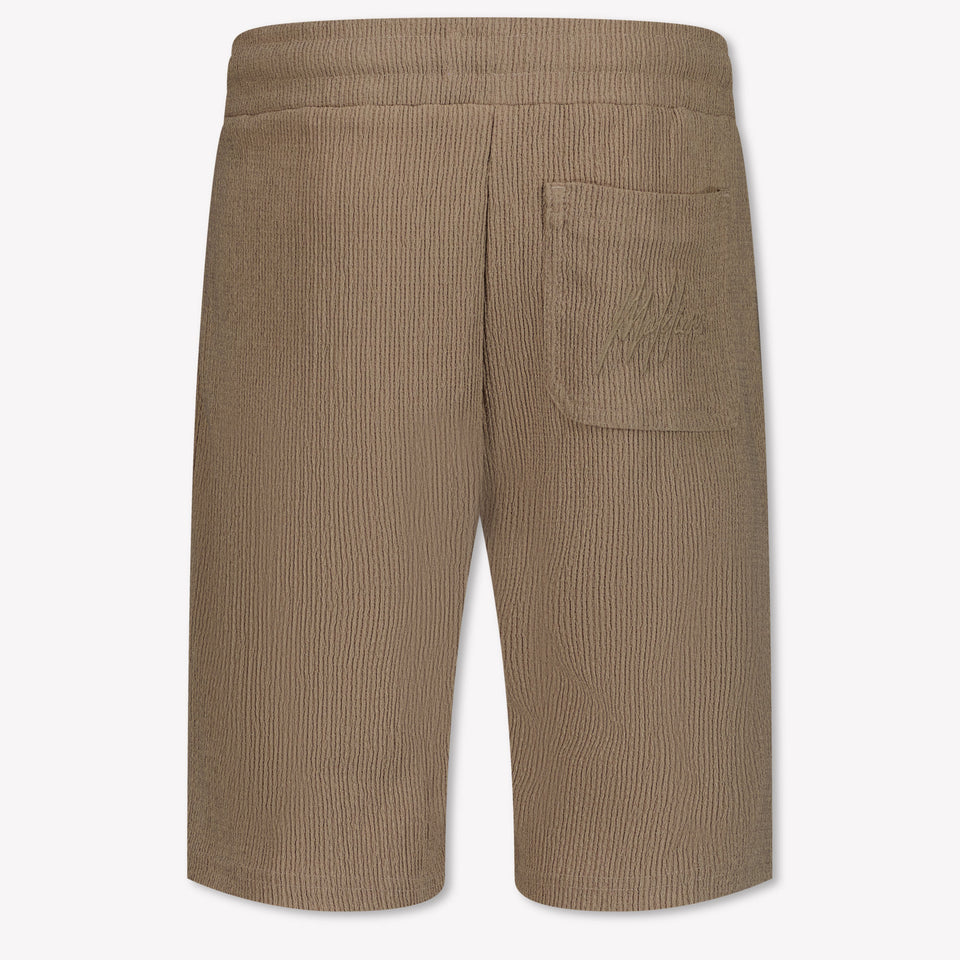 Malelions Kinder Jongens Shorts In Taupe