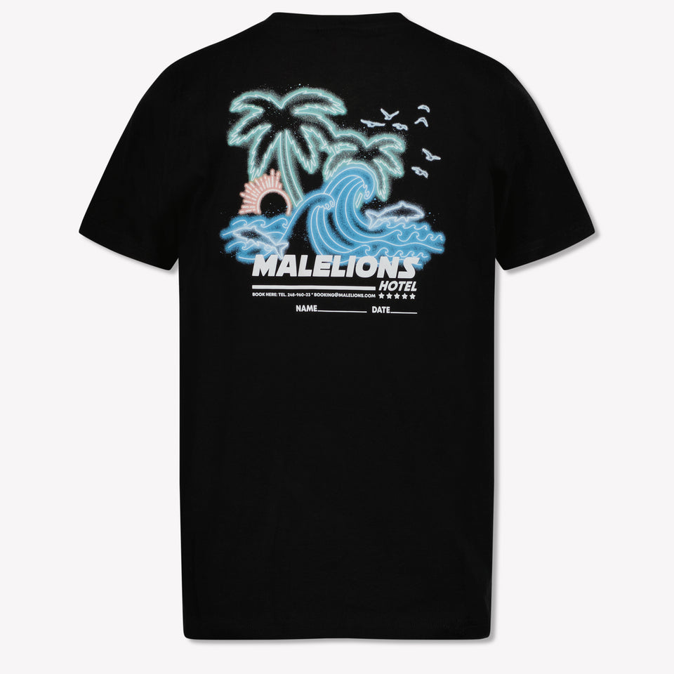 Malelions Kids Boys in T-Shirt Black