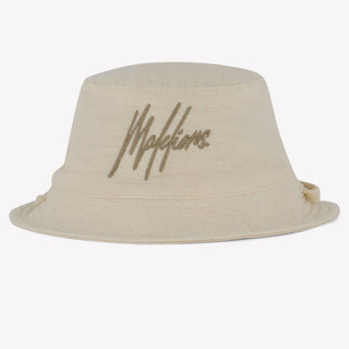 Malelions Baby Boys Hat in OffWhite