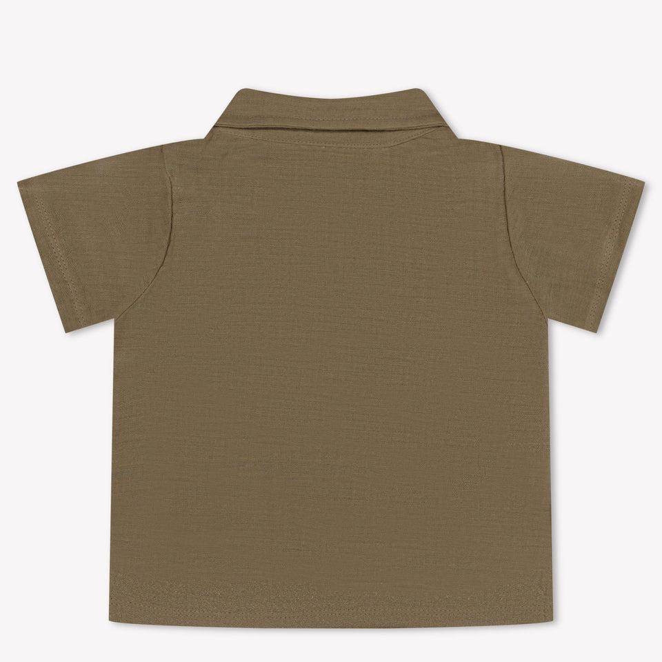 Malelions Baby Jongens Polo In Taupe