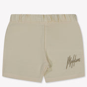 Malelions Baby Jongens Shorts In Off White