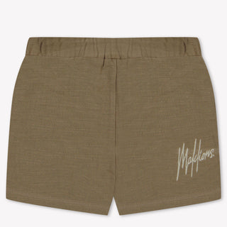 Malelions Baby Boys Shorts In Taupe