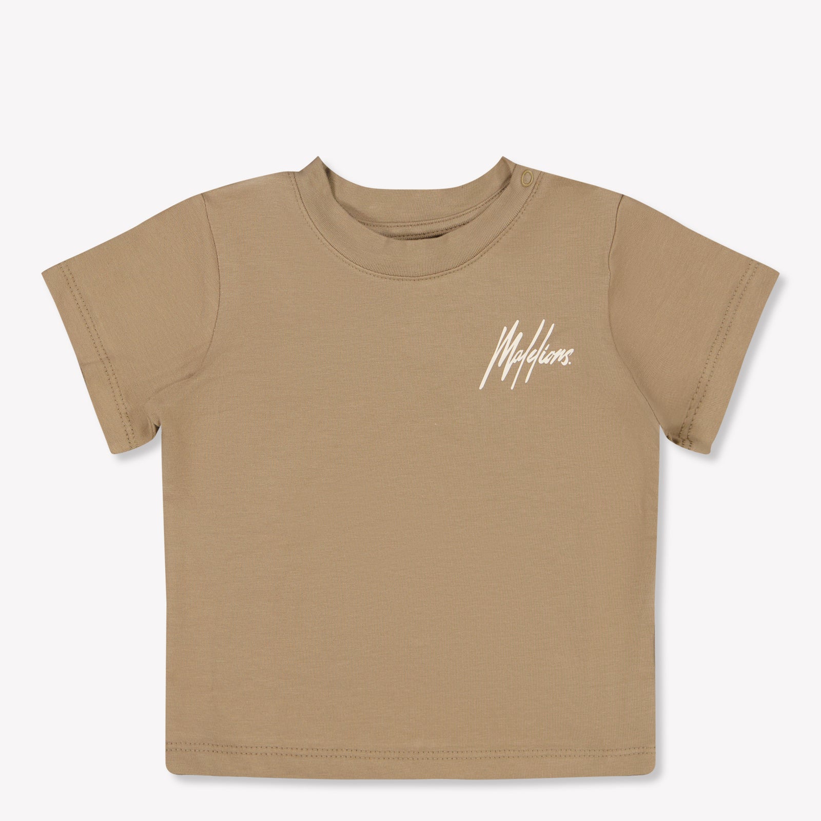 Malelions Baby Jongens T-Shirt In Taupe