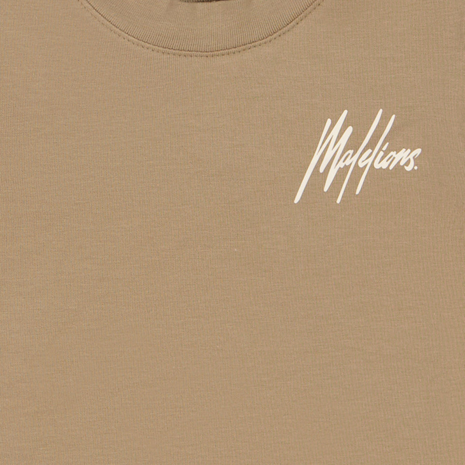 Malelions Baby Boys T-Shirt in Taupe