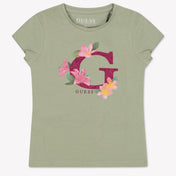 Guess Kids Girls in T-Shirt Green