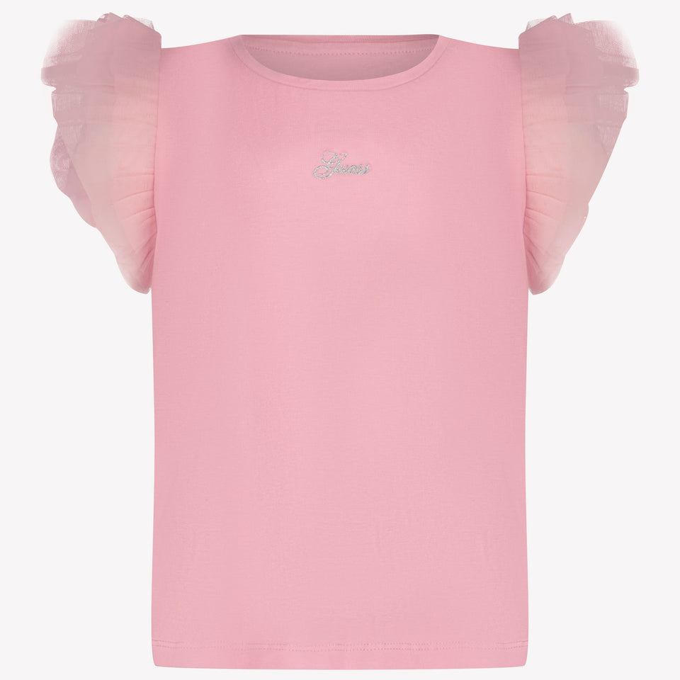 Guess Kinder Meisjes T-Shirt In Roze