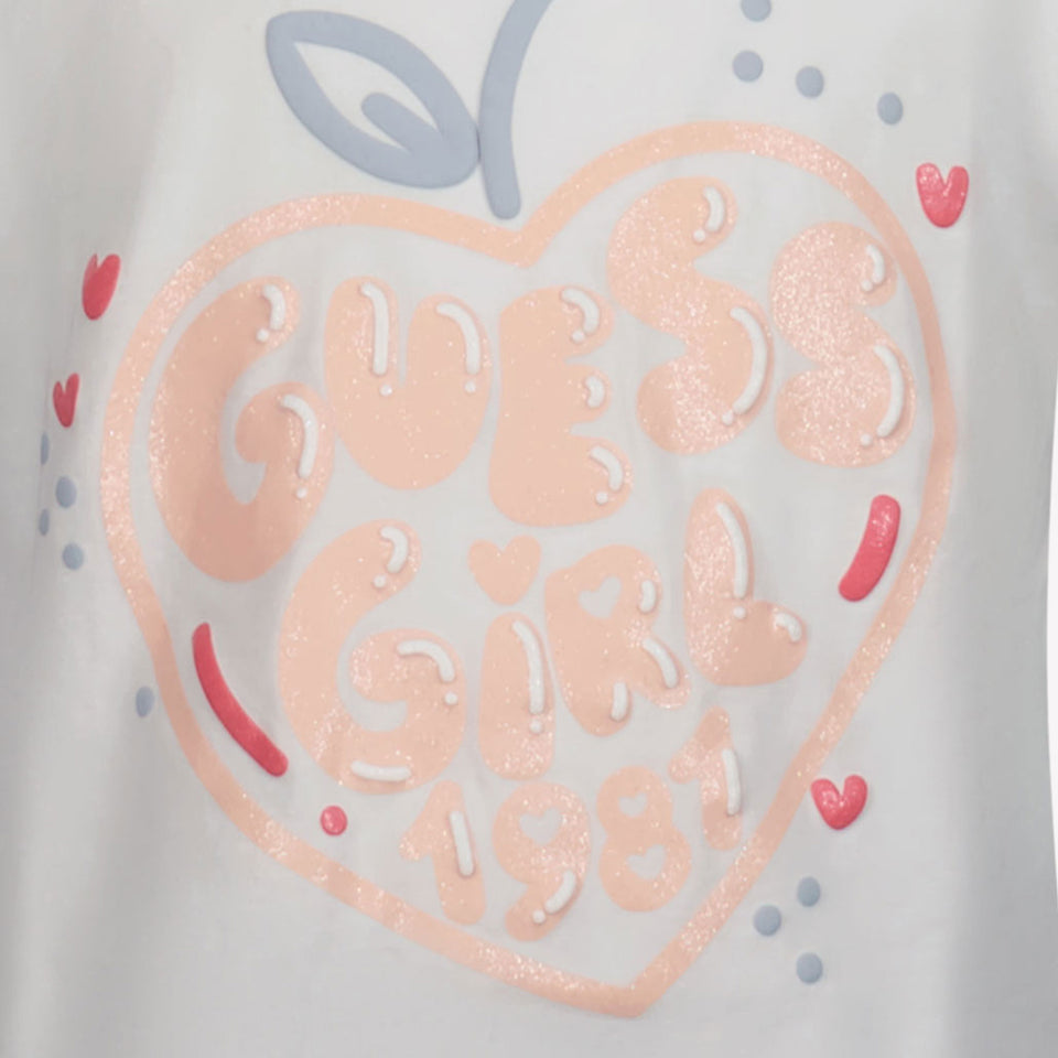 Guess Kinder Meisjes T-Shirt In Wit