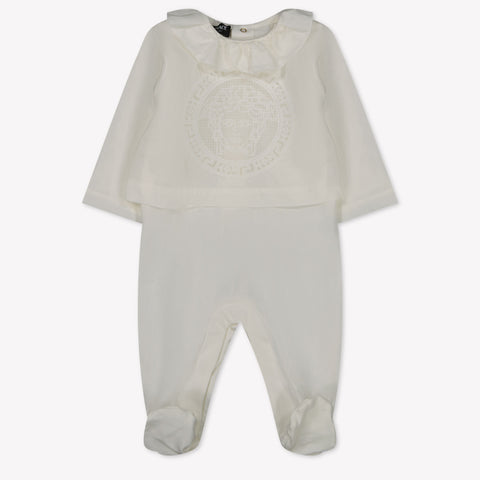 Versace Baby Girls boxing suit in White