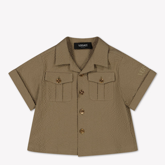 Versace Baby Boys Blouse in Taupe