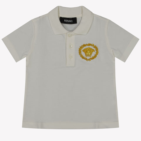 Versace Baby Jongens Polo In Wit