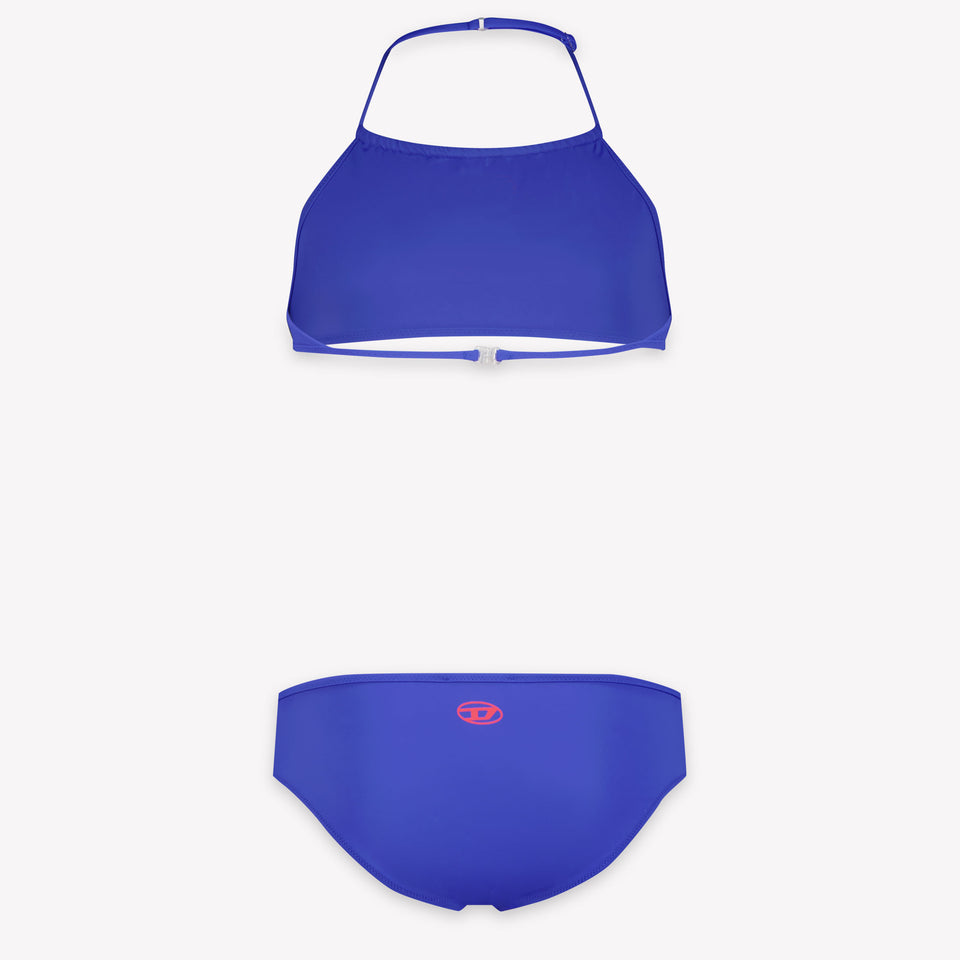 Diesel Kids Girls Swimwear In Cobalt Blue