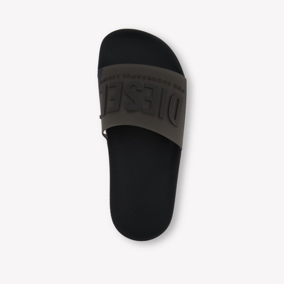 Diesel Girls Flipflops In Black