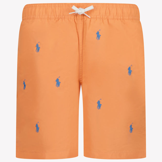 Ralph Lauren Kids Boys Swimwear In Orange