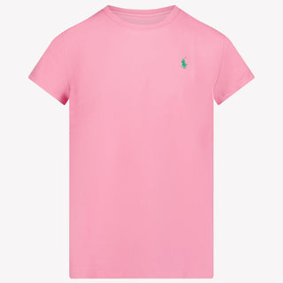 Ralph Lauren Kids Girls in T-Shirt Dark Pink