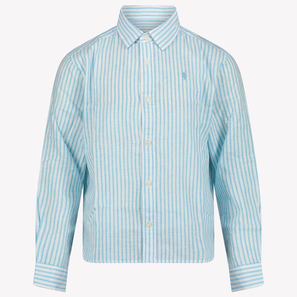 Ralph Lauren Kinder Meisjes Blouse In Turquoise