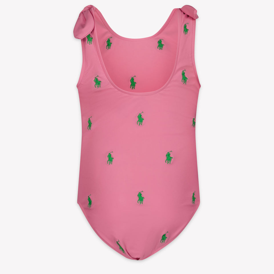 Ralph Lauren Kinder Meisjes Zwemkleding In Donker Roze