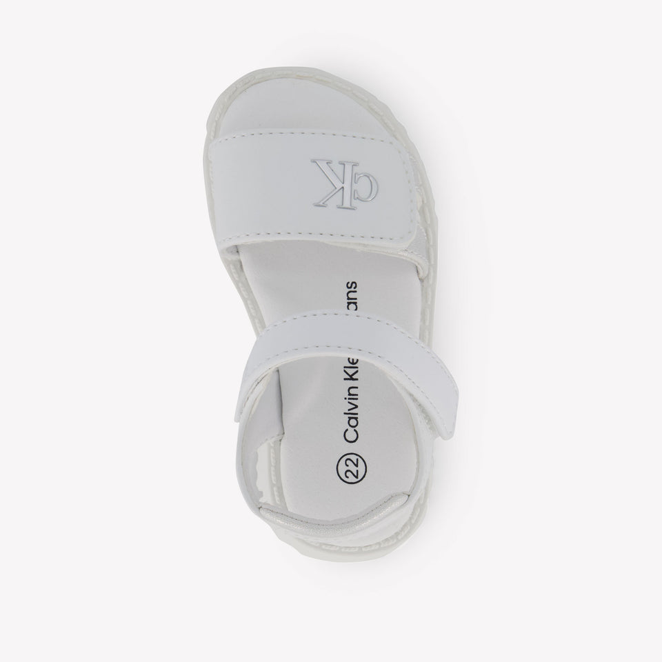 Calvin Klein Girls Sandals In White