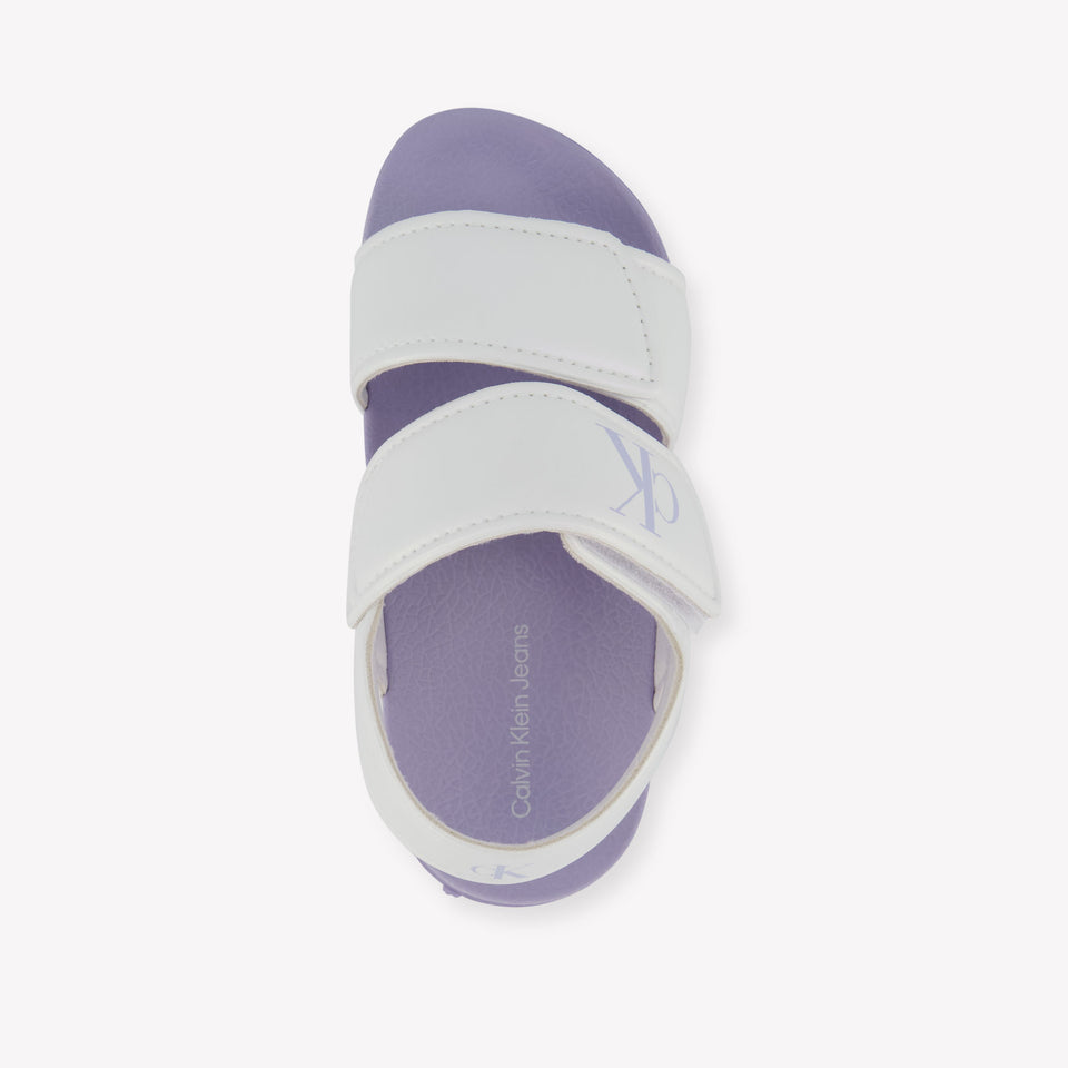 Calvin Klein Girls Sandals In Lilac