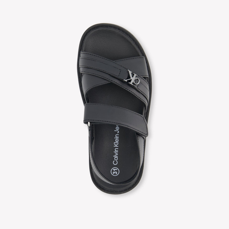 Calvin Klein Girls Sandals In Black