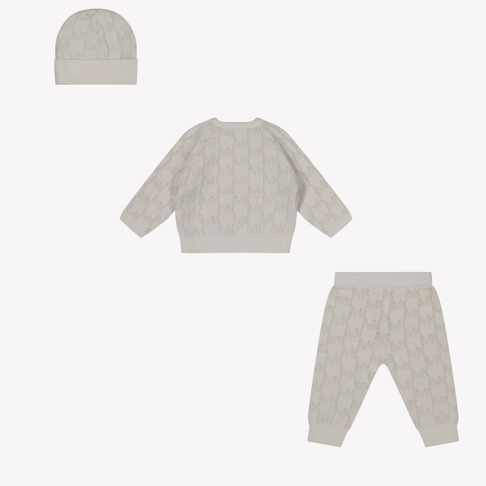 Michael Kors Baby Girls boxing suit in OffWhite