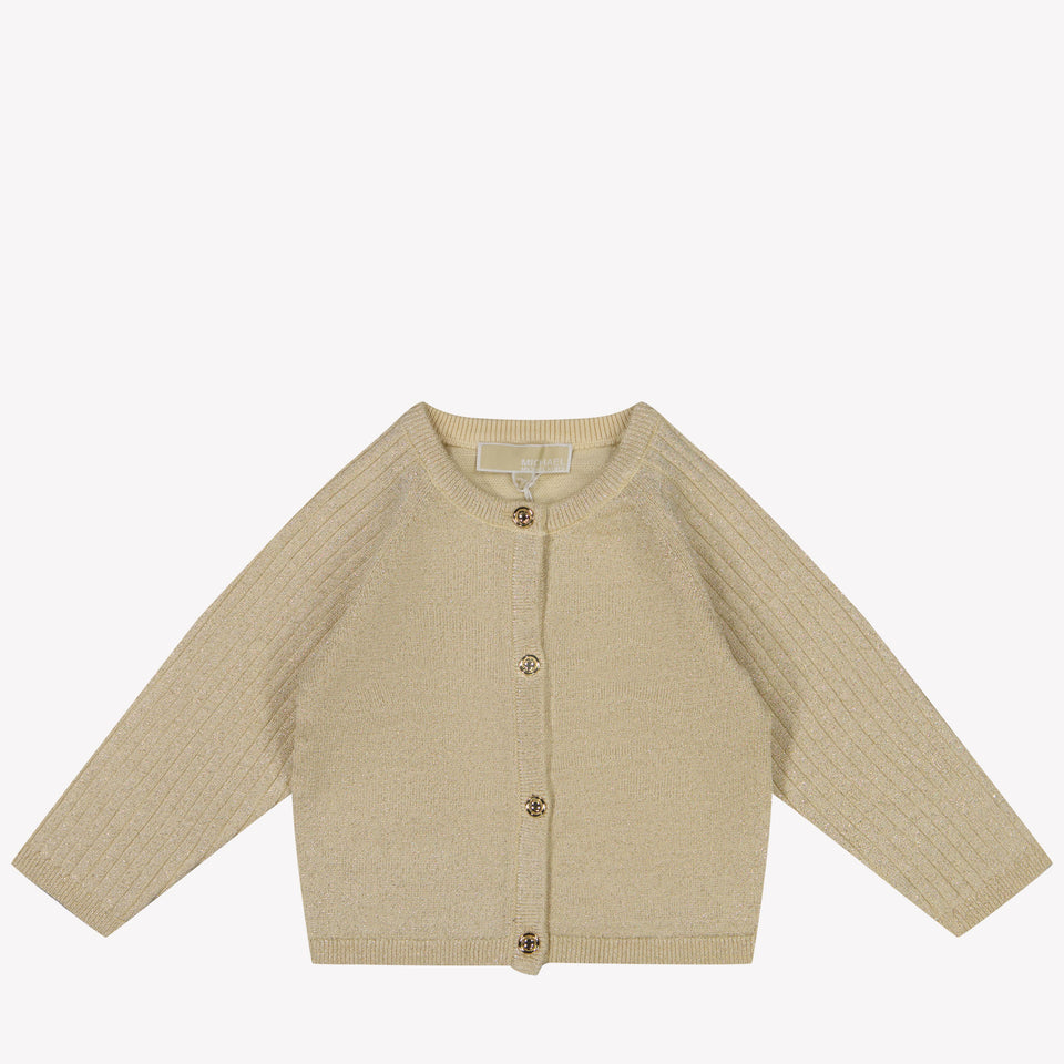 Michael Kors Baby Girls Cardigan in Gold