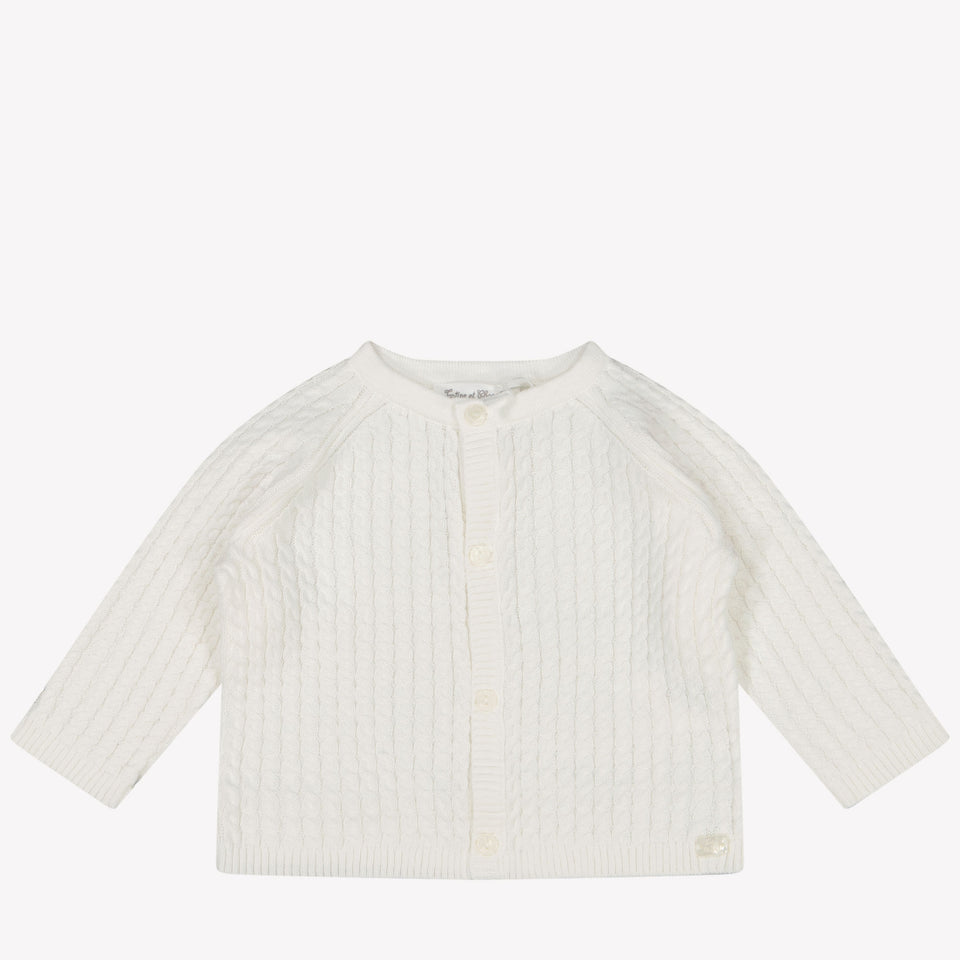 Tartine et chocolat Baby Boys Cardigan in White