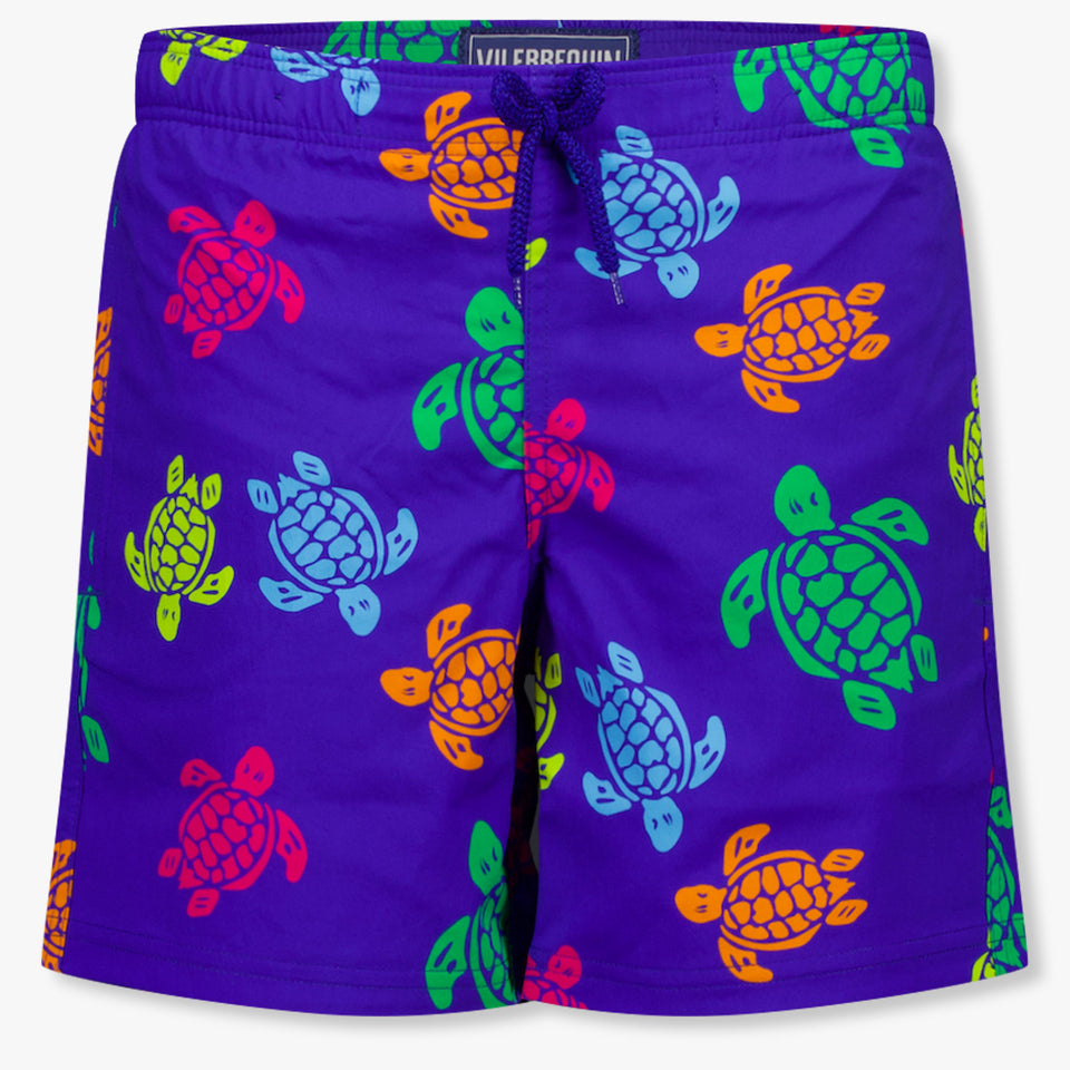 Vilebrequin Jirise Kinder Jongens Zwemkleding In Cobalt Blauw