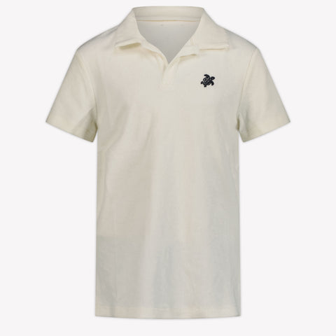 Vilebrequin Gill Kids Boys Polo in OffWhite