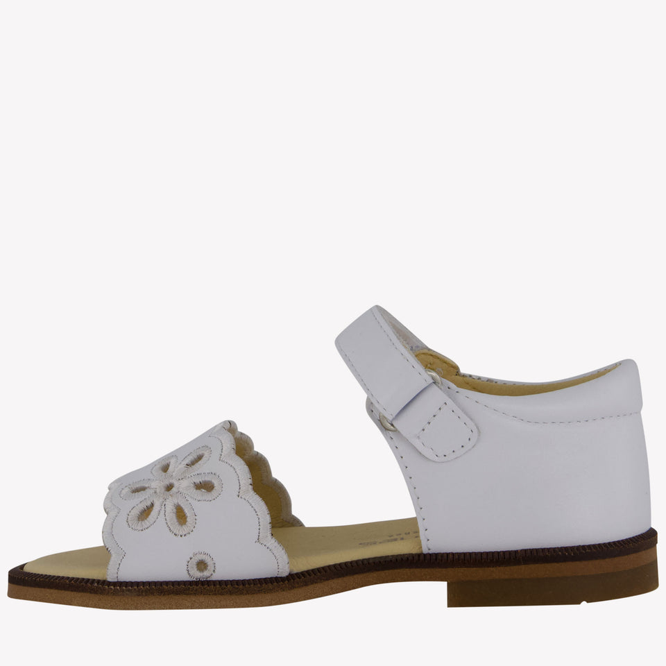 Andanines Girls Sandals In White