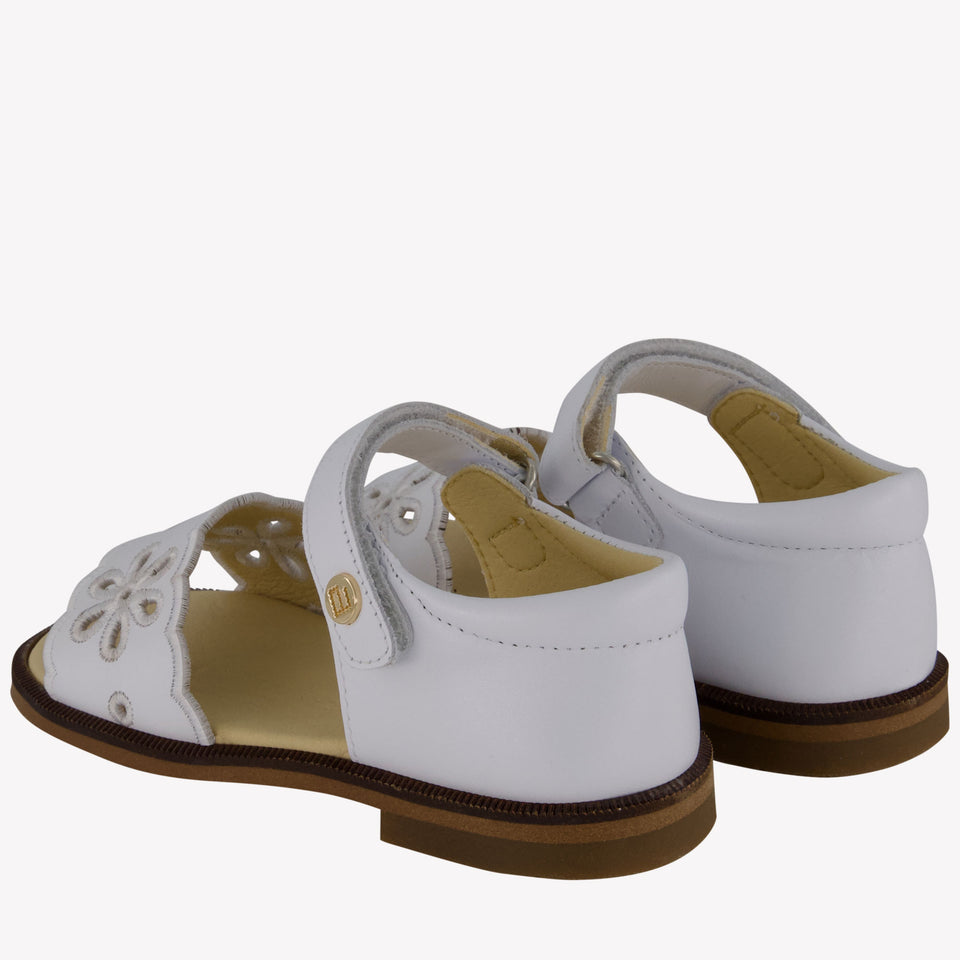 Andanines Girls Sandals In White