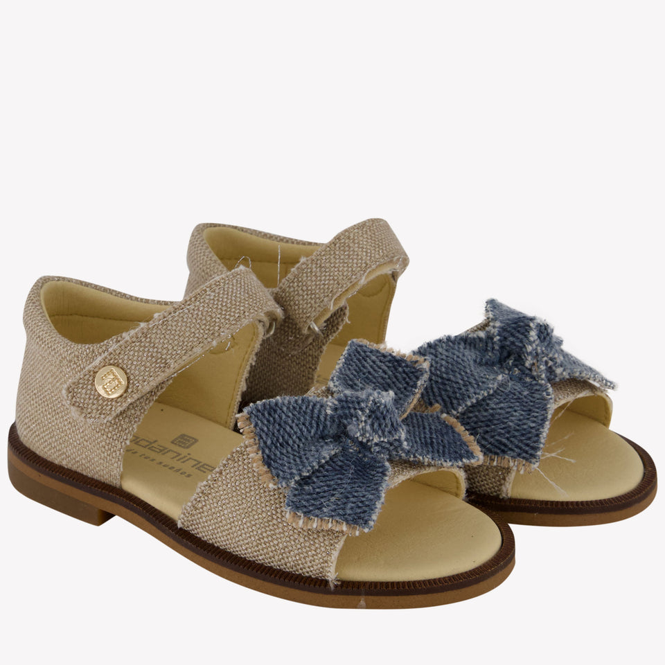 Andanines Girls Sandals In Beige