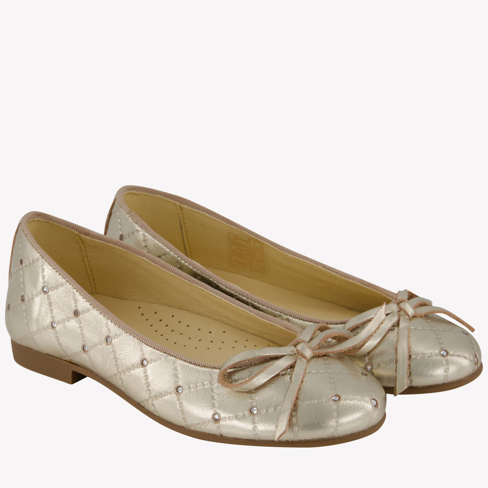 Andanines Girls Shoes In Gold