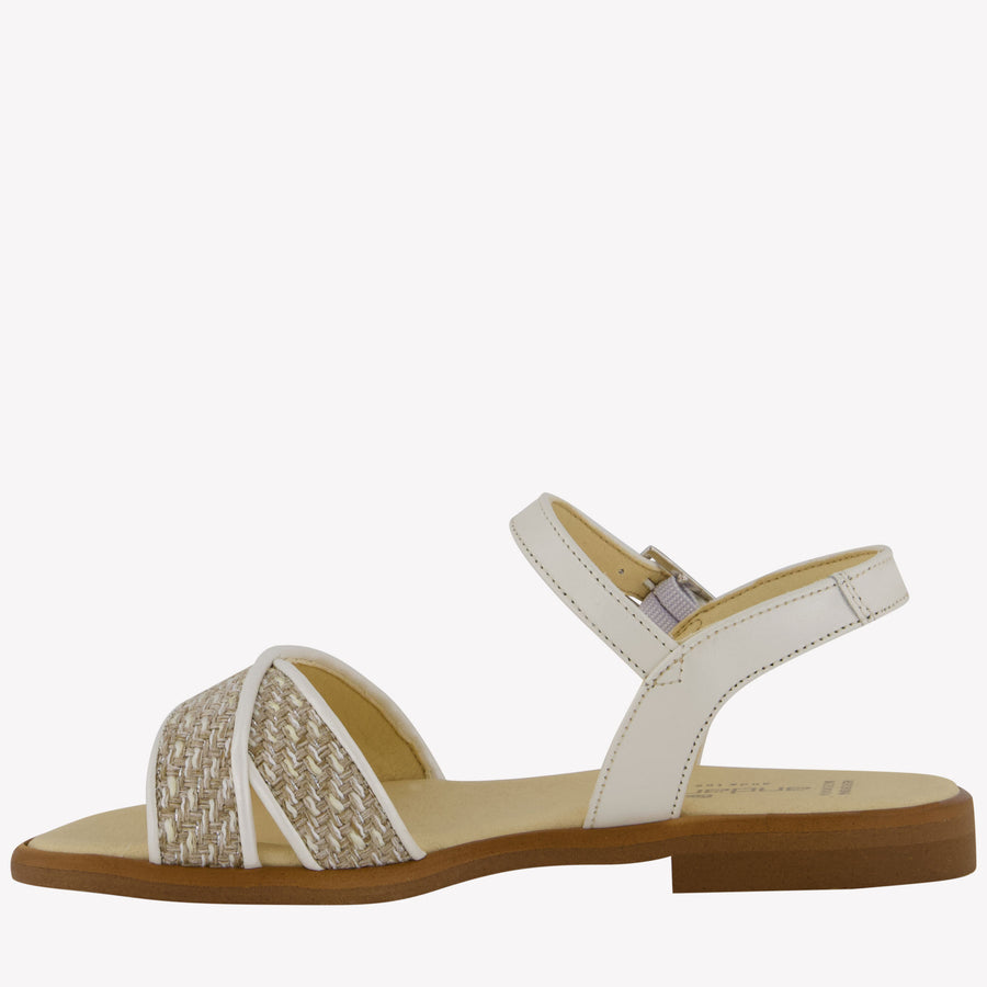 Andanes Girls Sandals  Beige