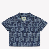 Fendi Baby Jongens Blouse In Blauw