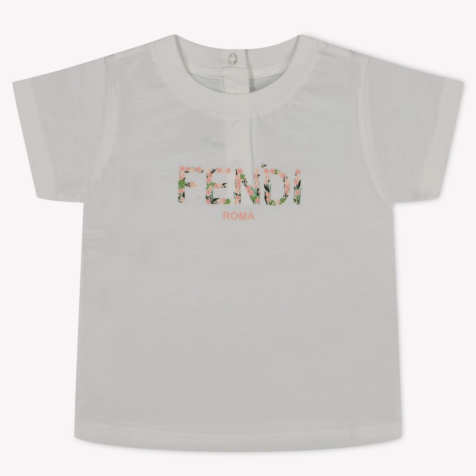 Fendi Baby Meisjes T-Shirt In Wit