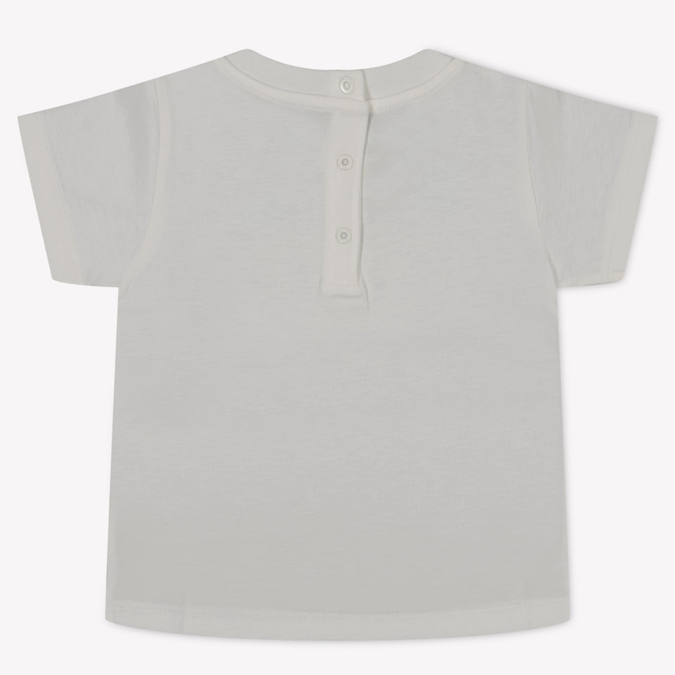 Fendi Baby Meisjes T-Shirt In Wit