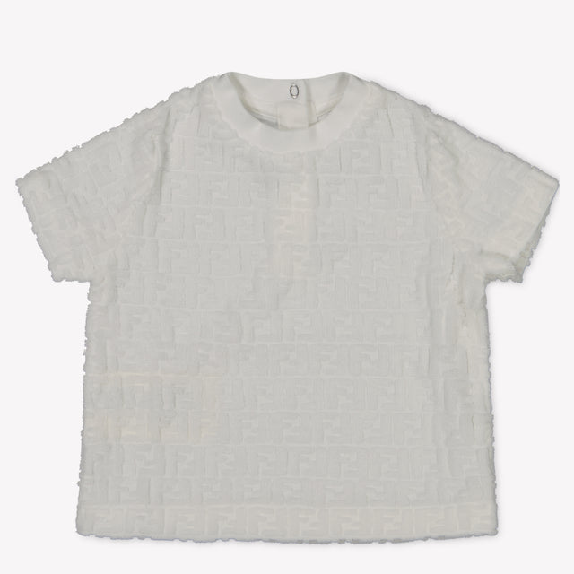 Fendi Baby Unisex T-Shirt In Wit