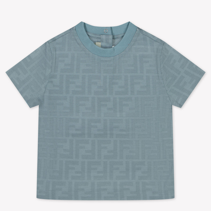 Fendi Baby Boys T-Shirt  Light Blue
