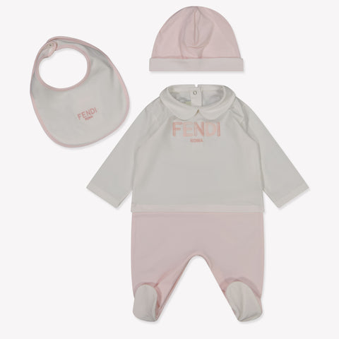 Fendi Baby Girls Playsuit  Light Pink